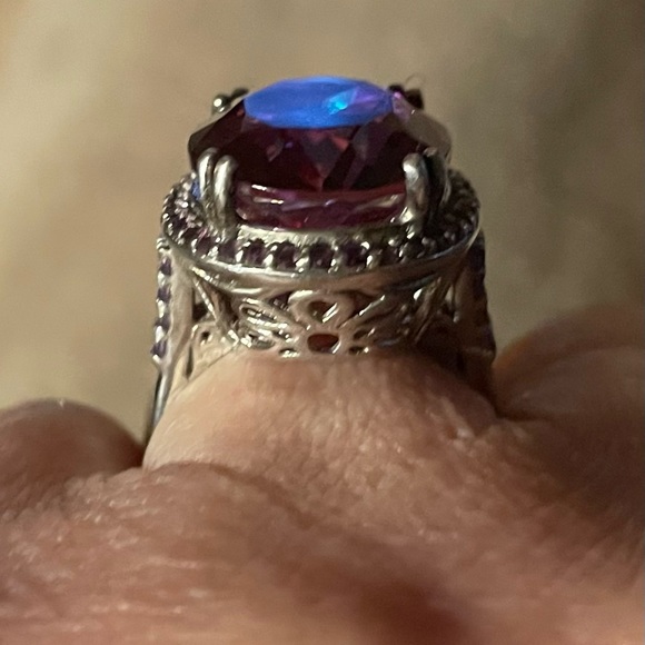 ***GENUINE ORIENTAL RUBY -HUGE STATEMENT RING-SIZE 7*** - Picture 5 of 16